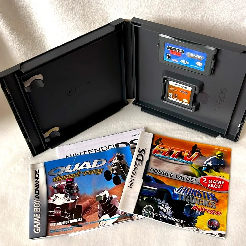 Nintendo DS, ATV Thunder Ridge Riders and Monster Trucks Mayhem 2 Game Pack